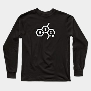 Bitcoin Minimalist Logo Design Long Sleeve T-Shirt